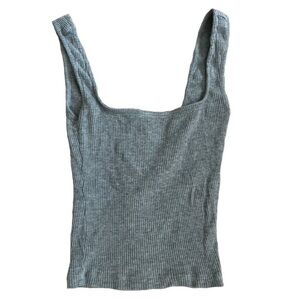 Urban Outfitters Gray Cropped Tank-Top

size small